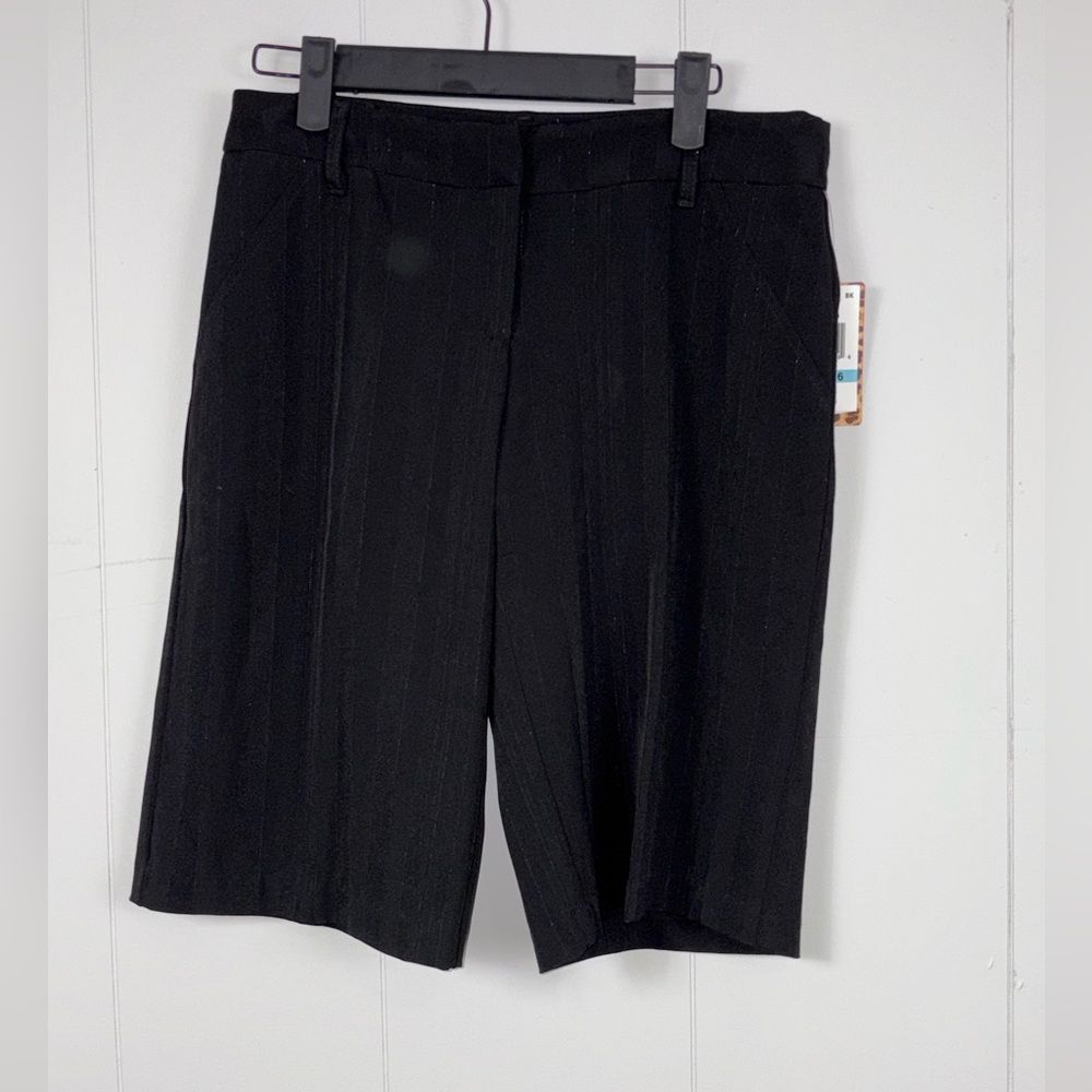 NWT XOXO Collection Black Tinsel Vintage 90’s Shorts Juniors 5/6 Goth Casual